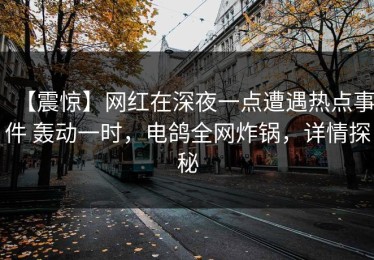【震惊】网红在深夜一点遭遇热点事件 轰动一时，电鸽全网炸锅，详情探秘
