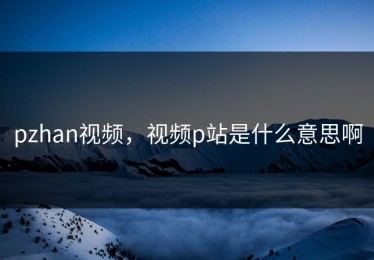pzhan视频，视频p站是什么意思啊